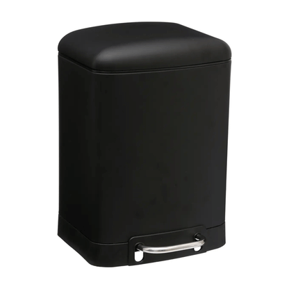 DUSTBIN ARIANE BLACK SOFTCL 6L