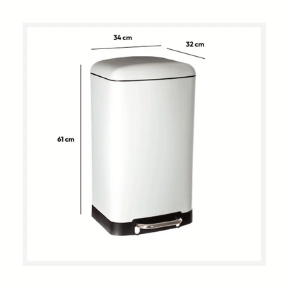 DUSTBIN WHITE  30L  ARIANE