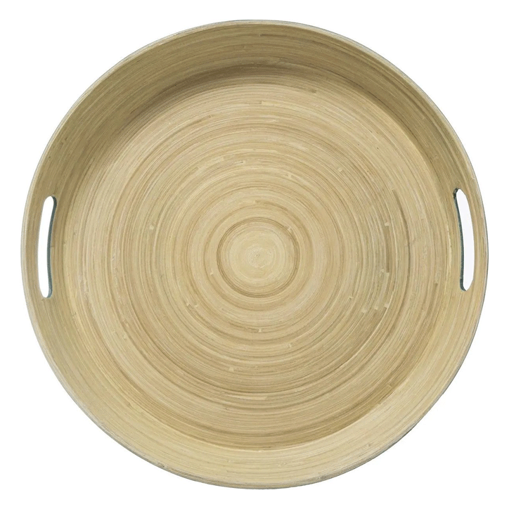 BLUE BAMBOU TRAY 42CM MODERN