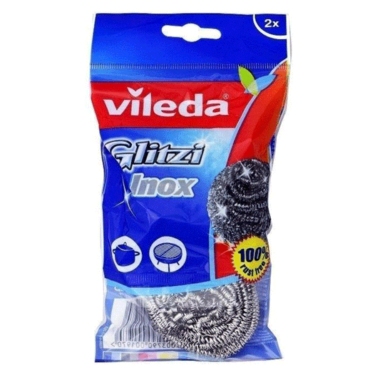 VILEDA SPIRAL SCOURER INOX 2PCS