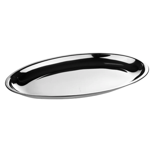 OVAL SERVING TRAY S/S 41CM
