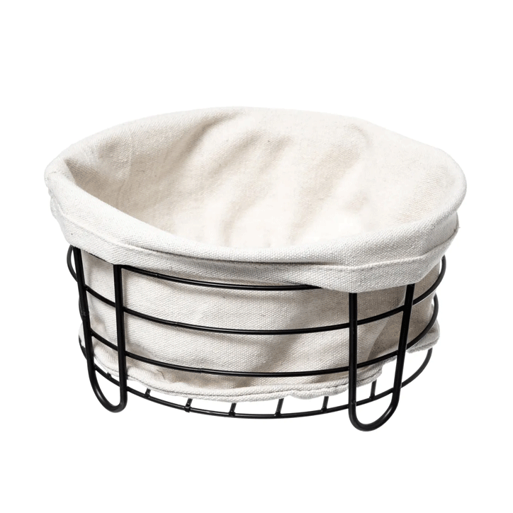 WHITE BASKET 25CM BISTRO