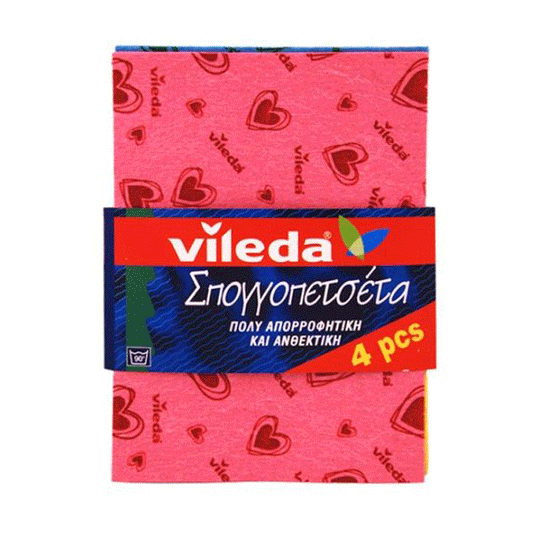VILEDA SPONGE CLOTH 20X26 4PCS