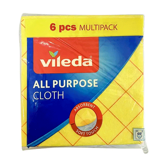 VILEDA ALL PURPOSE CLOTH 6PCS