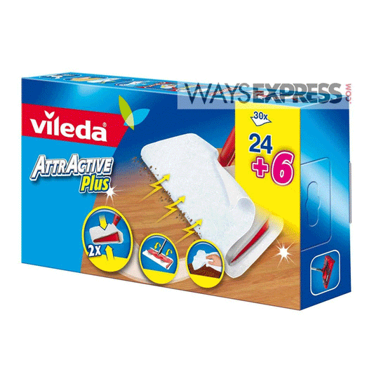 VILEDA ATTRACTIVE REFILL 30PCS FREE