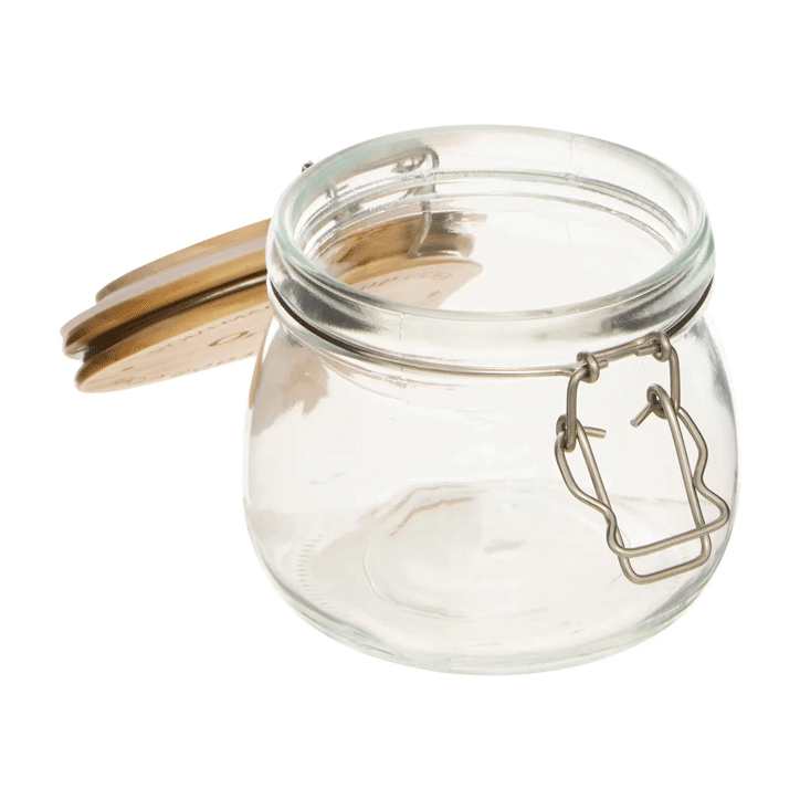 GLASS JAR +WORDING 0,5L