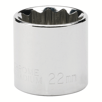 METRIC SOCKETS 12POINT 3/8" 22MM
