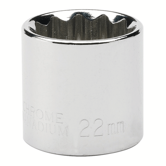 METRIC SOCKETS 12POINT 3/8" 22MM