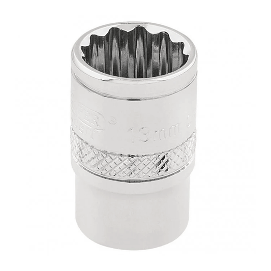 SOCKETS 12POINT 3/8 DR-PCKD 13MM