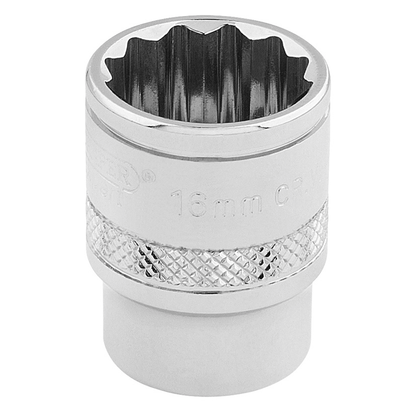 SOCKETS 12POINT 3/8 DR-PCKD 16MM