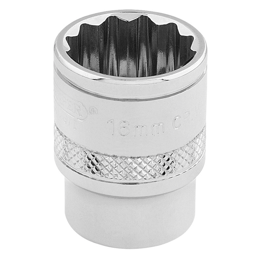 SOCKETS 12POINT 3/8 DR-PCKD 16MM