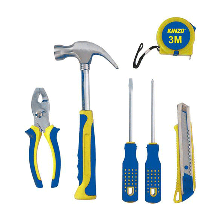 HOUSEHOLD TOOL KIT, 6PCS, ST