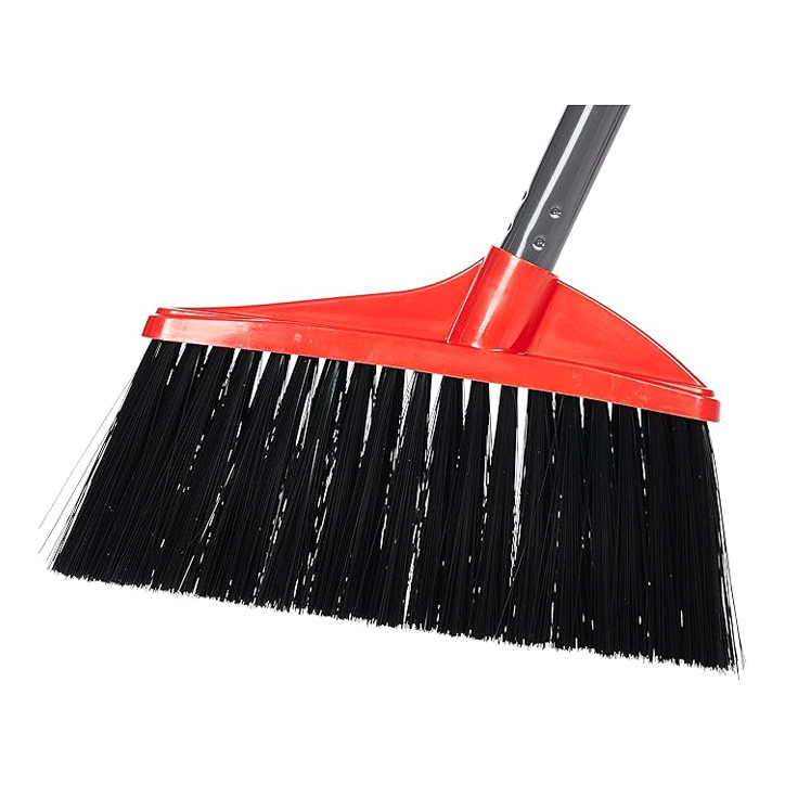 VILEDA LONG HANDLE DUSTPAN WITH BROOM
