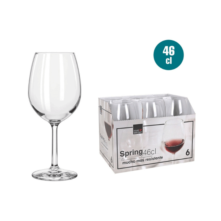 V/V SPRING GLASS WINE 460ML  6PCS