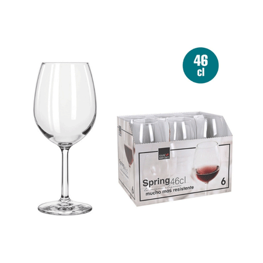V/V SPRING GLASS WINE 460ML  6PCS