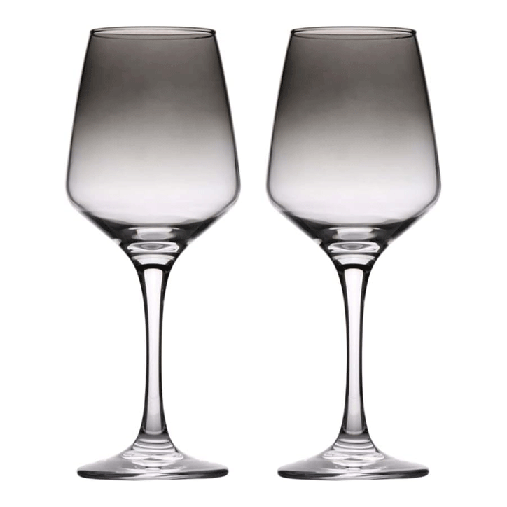 WINE GLASS - SMOKE 350ML 4PCS