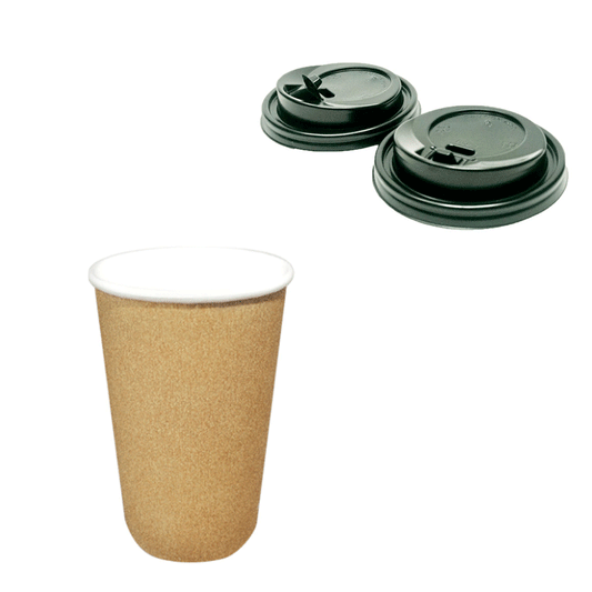 HMD PAPER HOT CUP W/LID 360ML 25PCS