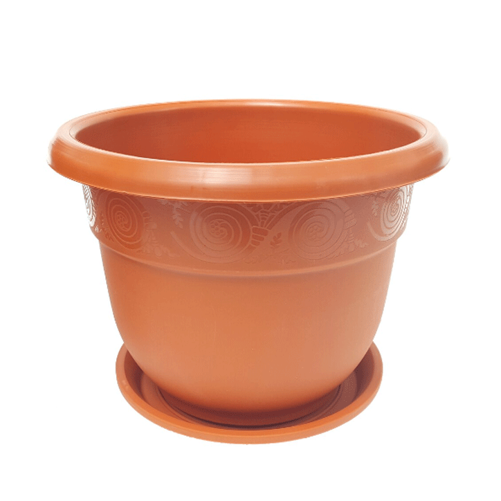 FLOWER POT W/TRAY No14