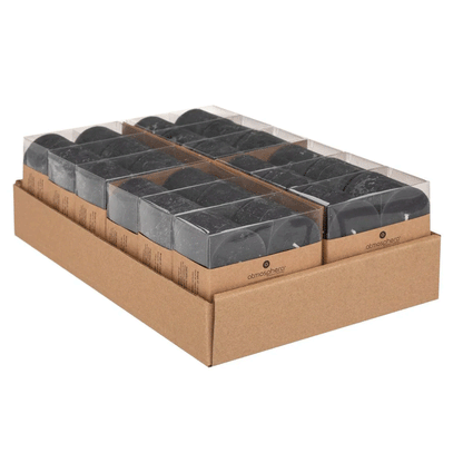 RUSTIC VTV CANDLE BLACK S/4