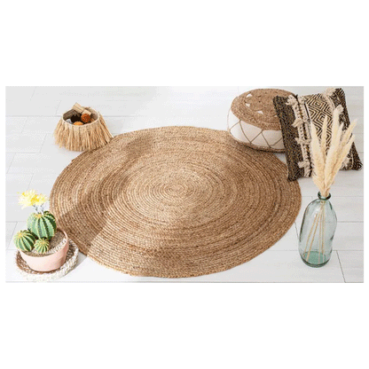 RUG JUTE NATURAL D120