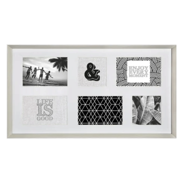 PLASTIC PHOTO FRAME 5 PIC CLEM