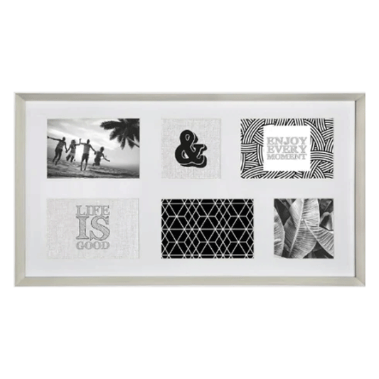 PLASTIC PHOTO FRAME 5 PIC CLEM