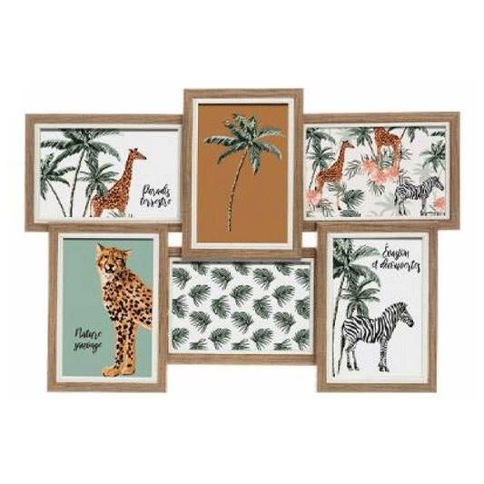 6 PICTURE FRAME JUNGLE