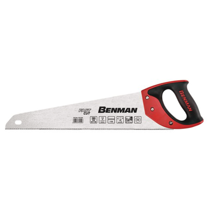 HAND SAW FAST CUT WITH ERGO GRIP 7TPI 55CM BENMAN