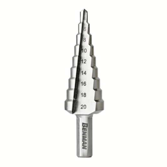 HSS M2 STEP DRILL BIT 4-12MM 6MM 22MM BENMAN