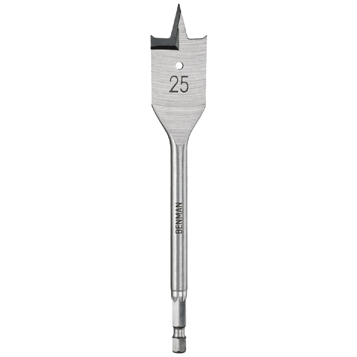 FLAT WOOD DRILL BIT 25MMX152MM BENMAN