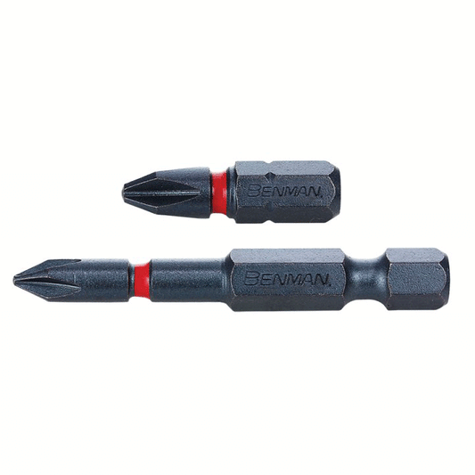 SCREW BIT SUPER PZ2X25MM TORSION IMPACT BENMAN 2PCS