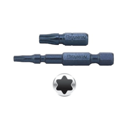 SCREW BIT TORX TORSION IMPACT T10X25MM BENMAN 2PCS