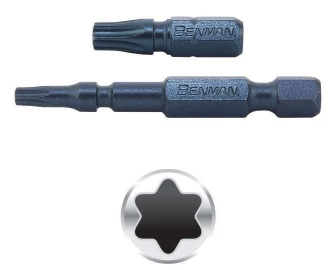 SCREW BIT TORX TORSION IMPACT T27X50MM BENMAN 2PCS