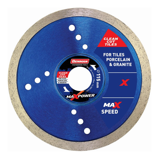 DIAMOND CUTTING BLADE MAXPOWER 115X1.4X7MM BENMAN