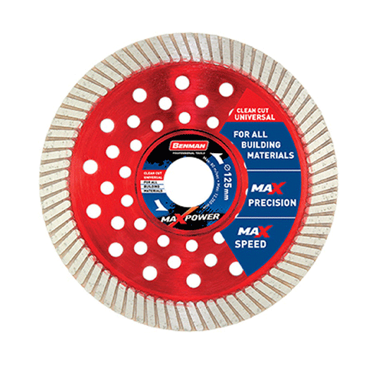 DIAMOND CUTTING BLADE MAXPOWER CLEAN CUT UNIVERSAL 115X2X12MM BENMAN