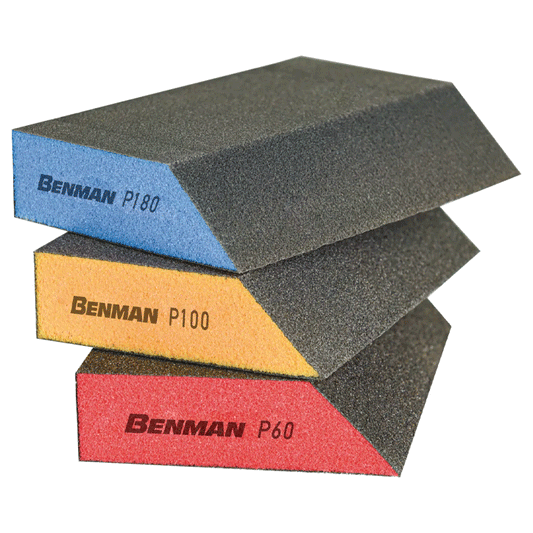 P180 4-SIDED BLOCK SINGLE ANGLE BLUE 125X90X25MM BENMAN